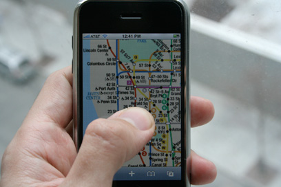 MetropoliPhone - viewing a map