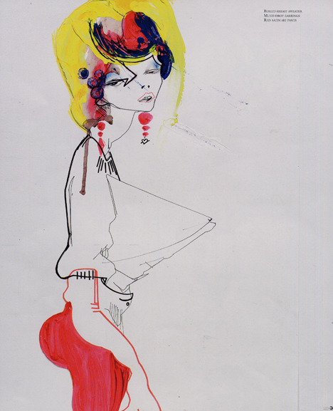 john galliano fashion illustration. John Galliano