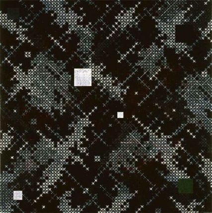 「十示 2011-3」丙烯，画布 220x220cm 2011　Appearance of crosses 2011-3 Acrylic on canvas 220x220cm