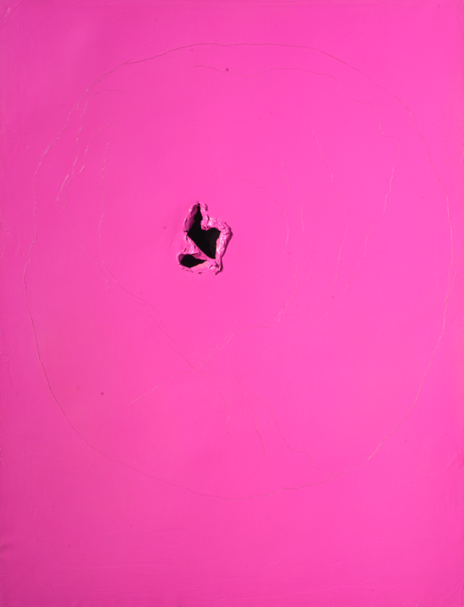 Concetto spaziale (Concept spatial), 1962, Courtesy Tornabuoni Art, Paris © Fondazione Lucio Fontana, Milano / by SIAE / Adagp, Paris 2014.