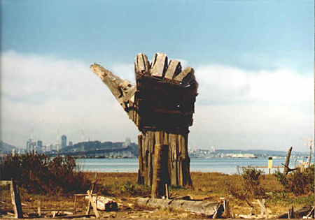 Unknown artist - Emeryville mudflats, circa 1980