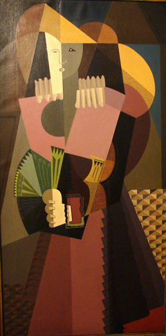 Emilio Pettoruti (1892-1971) señorita con abanico verde, 1925 © Sívori Museum