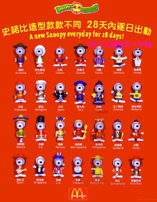 Mcdonald snoopy 1998 outlet