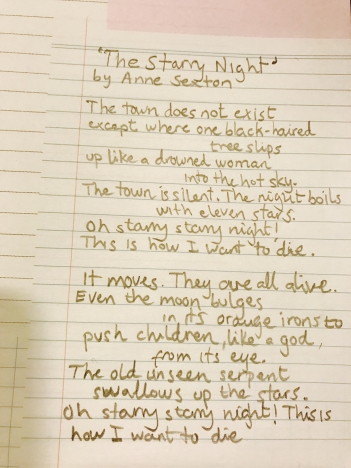 The-Starry-Night-by-Anne-Sexton.-Handwritten-by-Victor-Moreno-2016