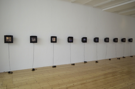 Rabih Mroué "Black Box I-X", 2006-2016, installation view, Hamburg, 2016 